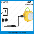 Rechargeable Portable Solar Lantern with USB Charger One Bulb Glowing Strap in Dark